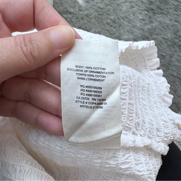 Aritzia Wilfred Inaya Smocked Blouse - Picture 7 of 9